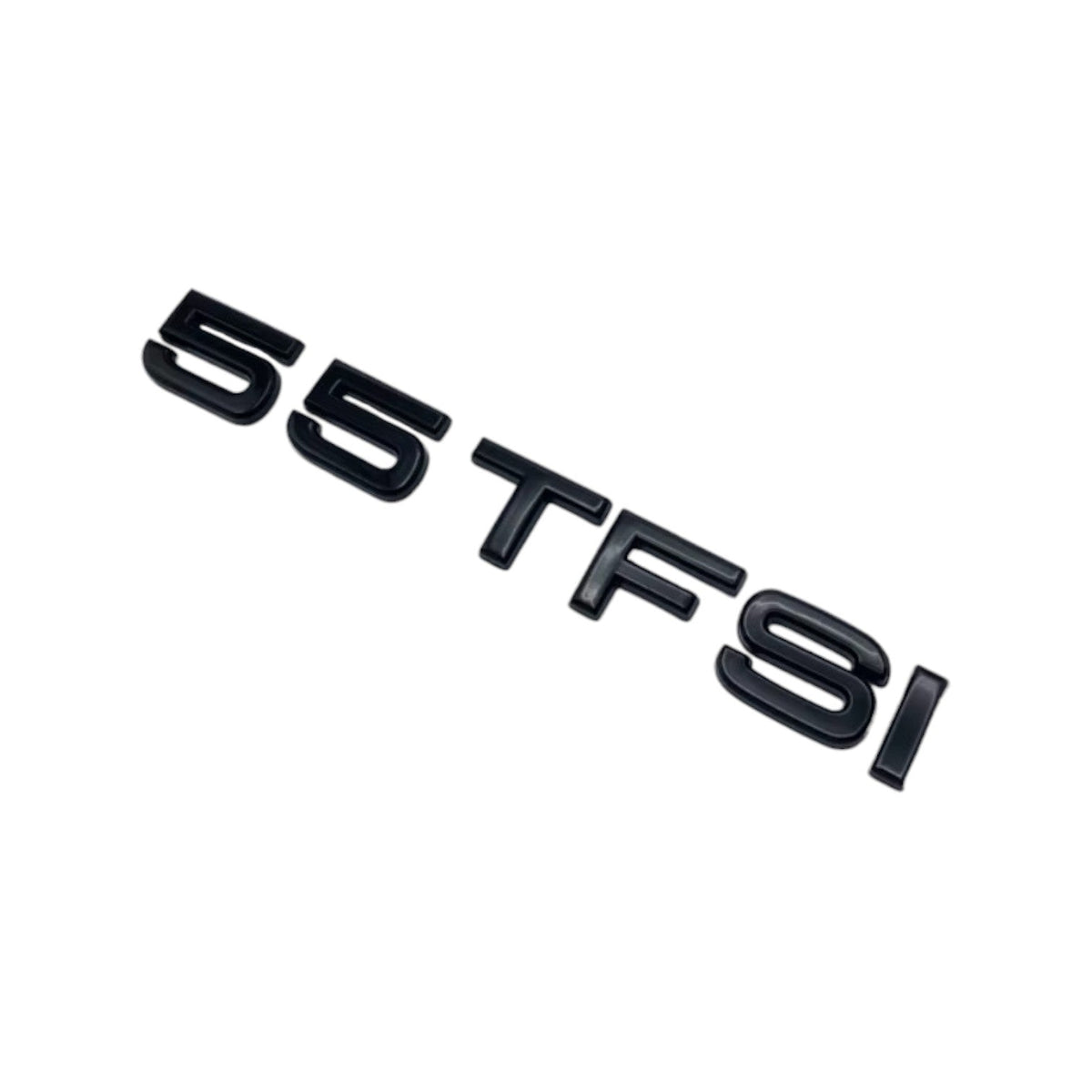 Badge de coffre 55 TFSI noir pour Audi