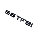 Badge de coffre 55 TFSI noir pour Audi