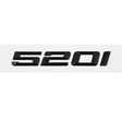 Badges de coffre noirs pour BMW Série 5 (E39, E60, F10), coloris glossy black, 520i