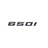 Badges logos de coffre lettrage noir pour BMW Série 6 (E63, E64, F06, F12, F13, G32), 650i