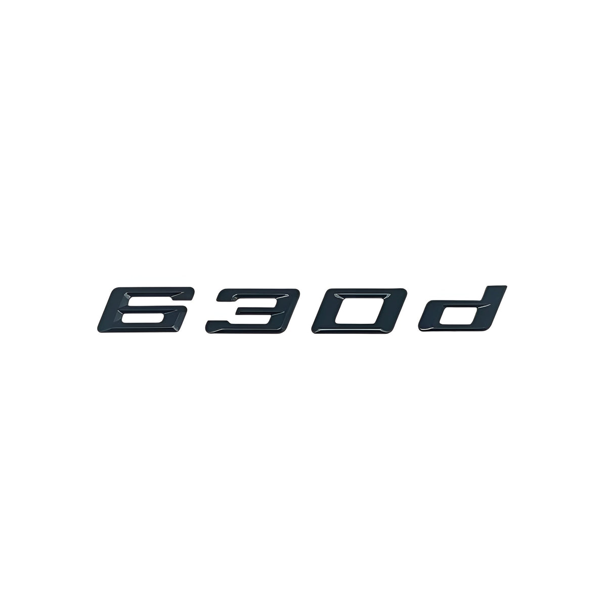 Badges logos de coffre lettrage noir pour BMW Série 6 (E63, E64, F06, F12, F13, G32), vue 5
