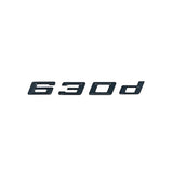 Badges logos de coffre lettrage noir pour BMW Série 6 (E63, E64, F06, F12, F13, G32), vue 5