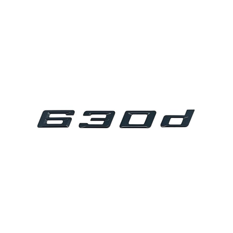 Badges logos de coffre lettrage noir pour BMW Série 6 (E63, E64, F06, F12, F13, G32), vue 5