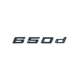 Badges logos de coffre lettrage noir pour BMW Série 6 (E63, E64, F06, F12, F13, G32), vue 7