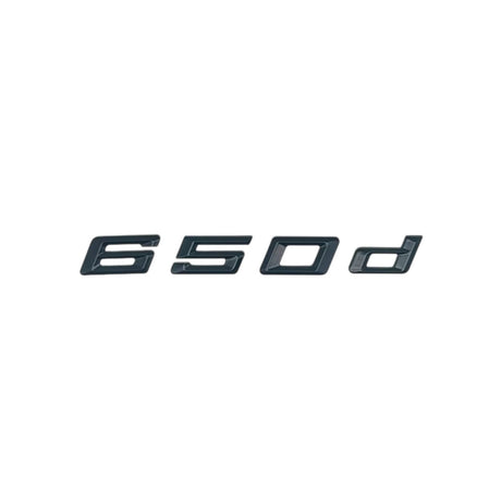 Badges logos de coffre lettrage noir pour BMW Série 6 (E63, E64, F06, F12, F13, G32), vue 7