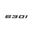 Badges logos de coffre lettrage noir pour BMW Série 6 (E63, E64, F06, F12, F13, G32), 630i