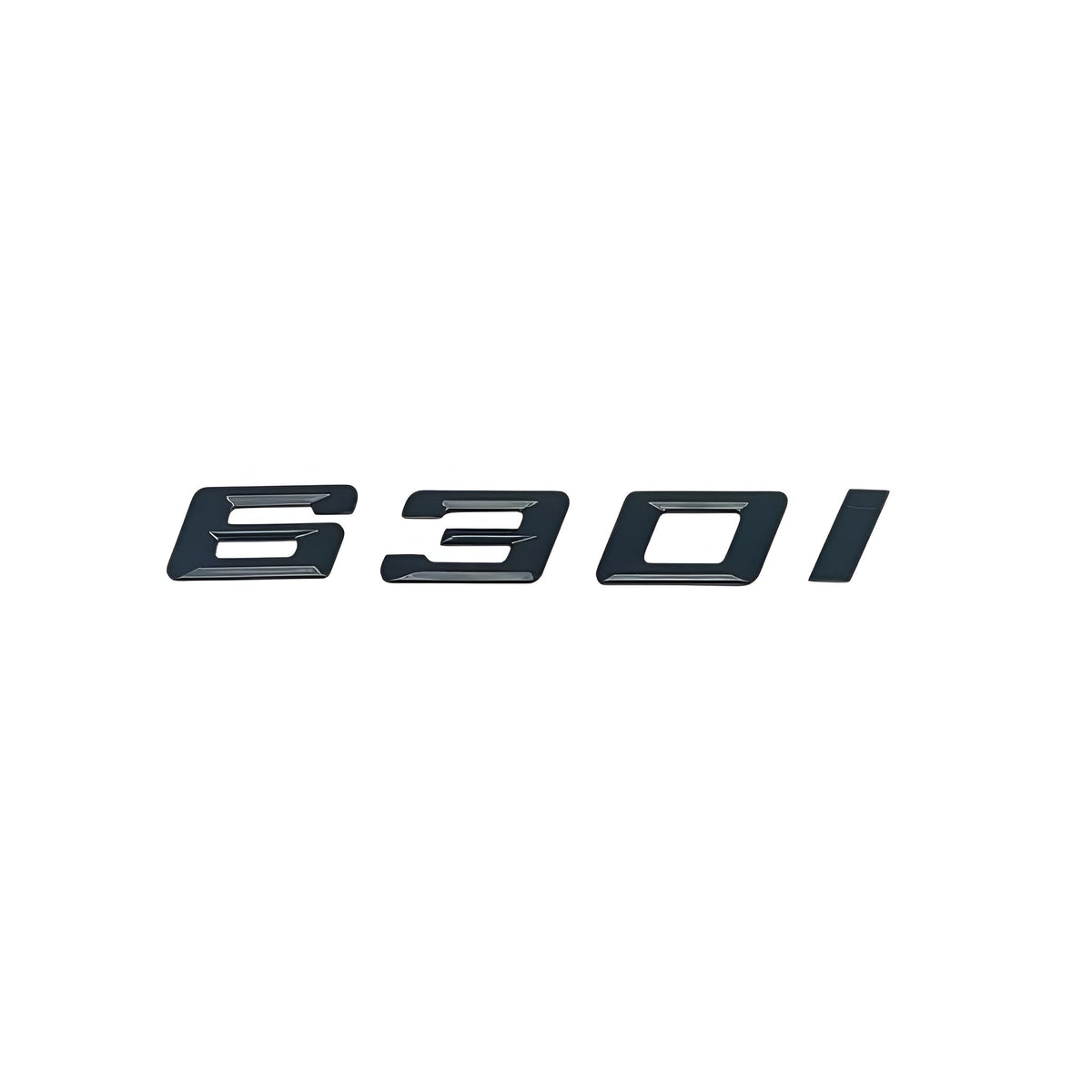 Badges logos de coffre lettrage noir pour BMW Série 6 (E63, E64, F06, F12, F13, G32), 630i