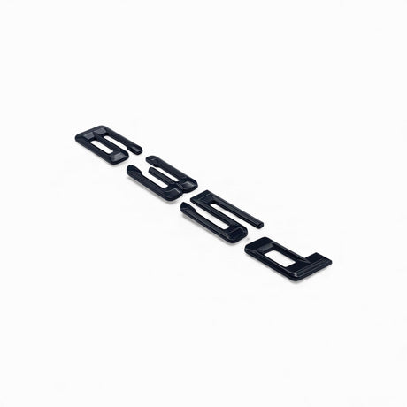 Badges logos de coffre lettrage noir pour BMW Série 6 (E63, E64, F06, F12, F13, G32), 635d