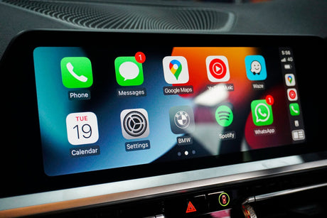 Boîtier autoradio Android Auto et Apple CarPlay pour BMW X6 E71 CCC CIC (2008 à 2013), vue 2