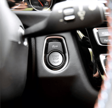 Bouton de Démarrage Performance Rouge Bleu Argent pour BMW Série 1 2 3 4 5 X3 X4 X5 X6 F20 F30 F32 (2010 à 2020), vue 4