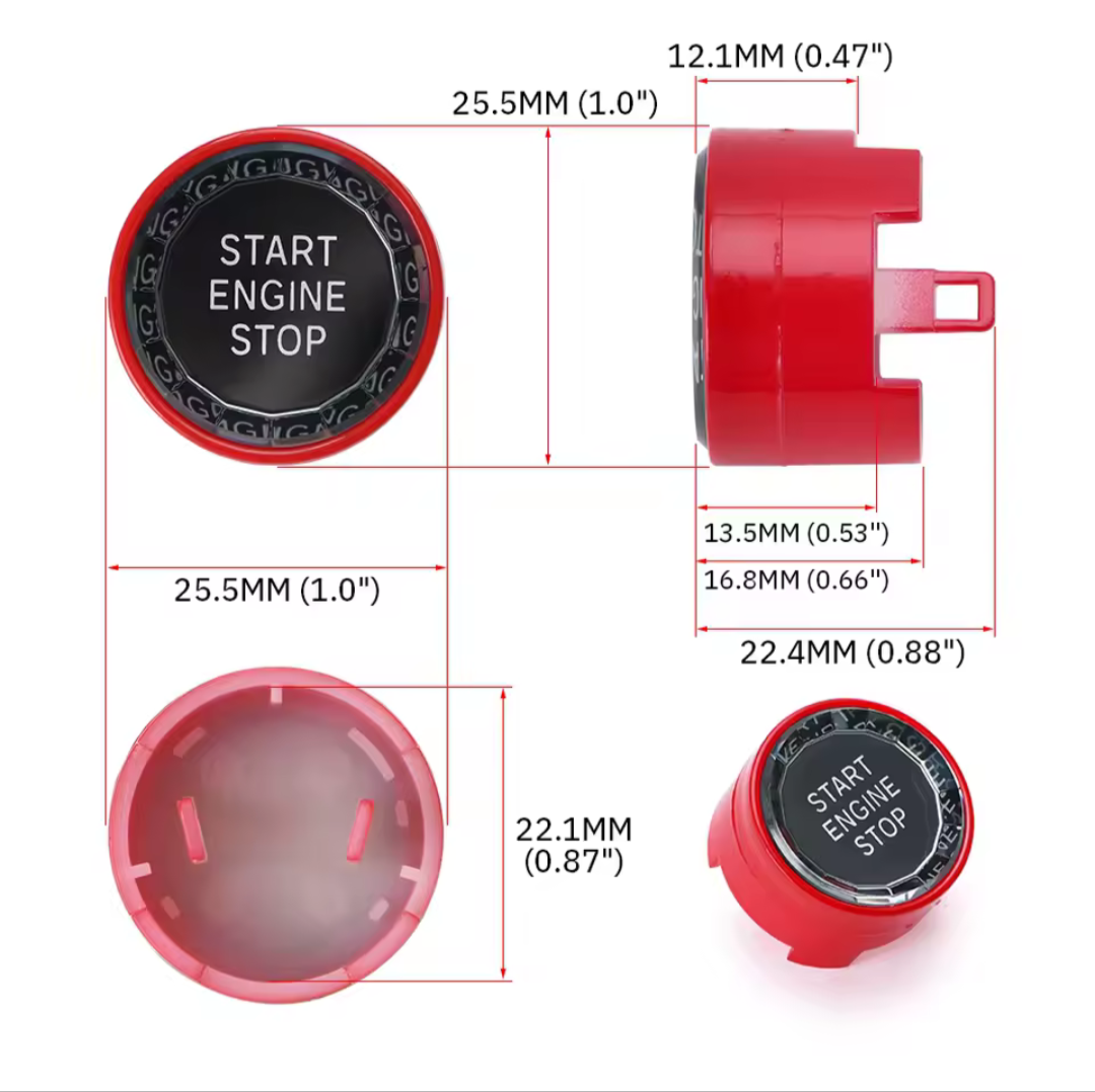 Bouton de démarrage Start/Stop Cristal pour BMW Série 2 F22 (2013 à 2021), vue 15