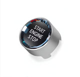 Bouton de démarrage Start/Stop Cristal pour BMW Série 5 F10 (2010 à 2017), coloris argent