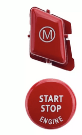 Bouton de Démarrage Start & Stop Performance Rouge pour BMW Série 3 E92 E93 (2007 à 2013), bouton Start & Stop et bouton m