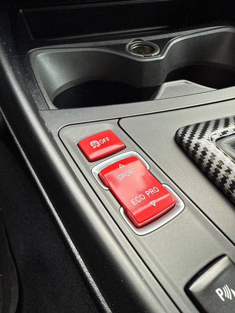 Boutons de Console Centrale Modes de Conduite Performance Rouges Bleus Noirs pour BMW Série 1 F20 (2011 à 2019), vue 7