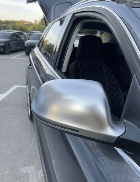 Coques de rétroviseurs argent mat pour Audi A5, S5, RS5 B8 (2007 à 2016)