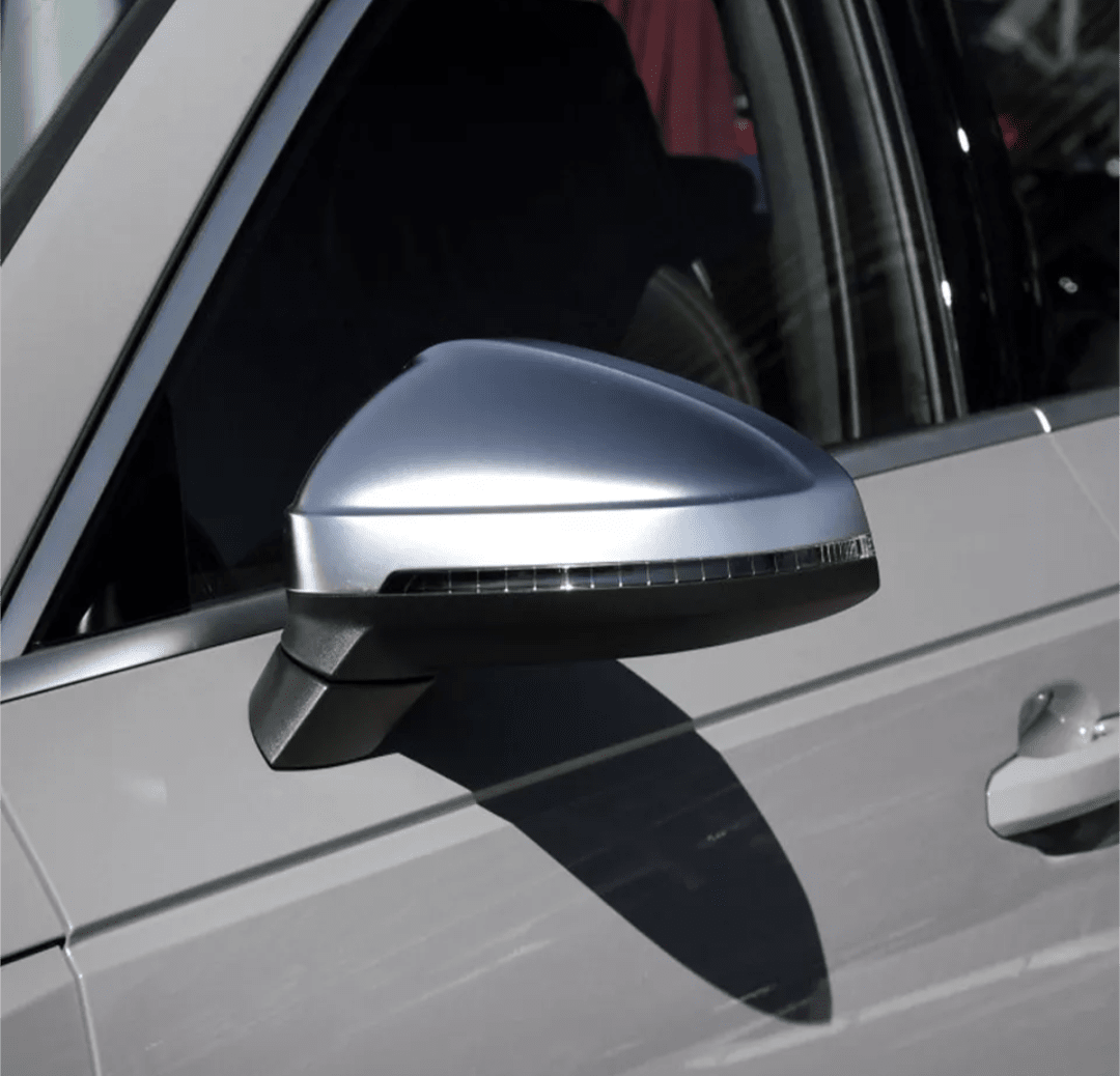 Coques de rétroviseurs argent mat chromé pour Audi A4, S4, RS4 B9 (2015 à 2024)