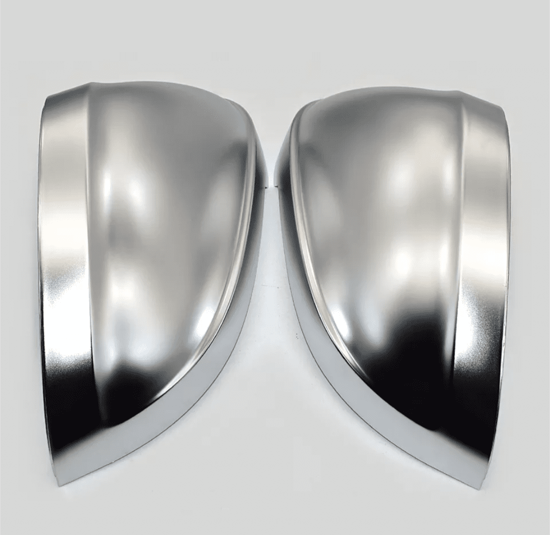 Coques de rétroviseurs argent mat chromé pour Audi A4, S4, RS4 B9 (2015 à 2024), vue 2