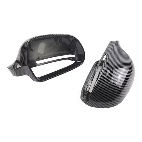 Coques de rétroviseurs fibre de carbone pour Audi A3, S3, RS3 8P (2008 à 2013), réplique fibre de carbone, vue 1