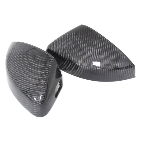 Coques de rétroviseurs fibre de carbone pour Audi A3 S3 RS3 8V (2012 à 2020), réelle fibre de carbone, avec side assist