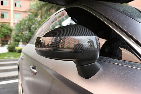 Coques de rétroviseurs fibre de carbone pour Audi A3, S3, RS3 8V (2012 à 2020), réelle fibre de carbone, sans side assist