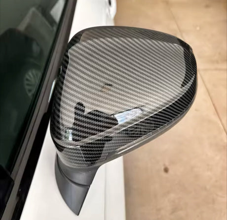 Coques de rétroviseurs fibre de carbone pour Audi A4, S4, RS4 B9 (2017 à 2022), vue 3
