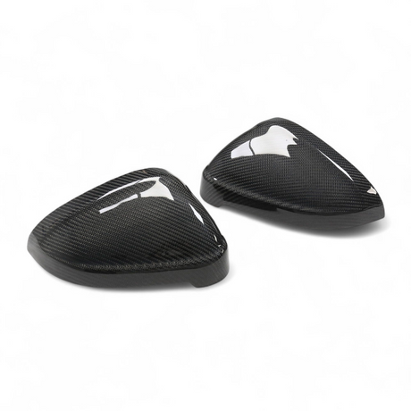Coques de rétroviseurs fibre de carbone pour Audi A4, S4, RS4 B9 (2017 à 2022), sans détecteur d'angle mort