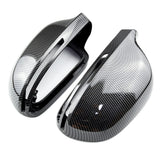 Coques de rétroviseurs fibre de carbone pour Audi A5, S5, RS5 B8 (2008 à 2016), pré-restylage (2007 à 2011), réplique carbone