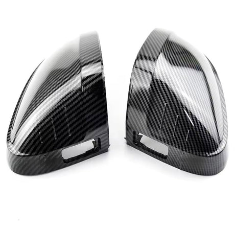 Coques de rétroviseurs fibre de carbone pour Audi A5, S5, RS5 B9 (2017 à 2022), avec détecteur d'angle mort, réplique carbone