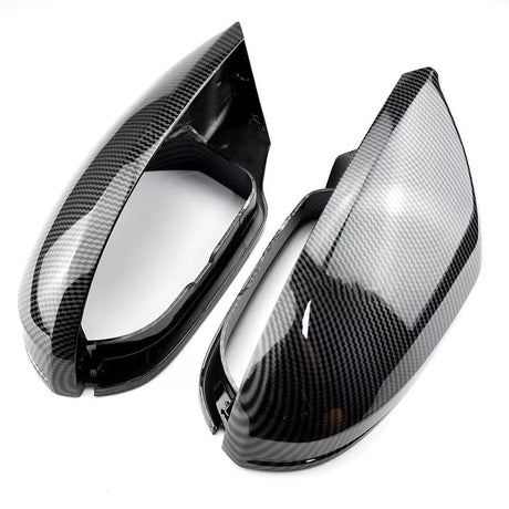 Coques de rétroviseurs fibre de carbone pour Audi A6, S6, RS6 C7 (2012 à 2018), avec assistant de ligne, réplique carbone