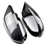 Coques de rétroviseurs fibre de carbone pour Audi A7, S7, RS7 C7 (2013 à 2018), sans assistant angle mort, réplique carbone