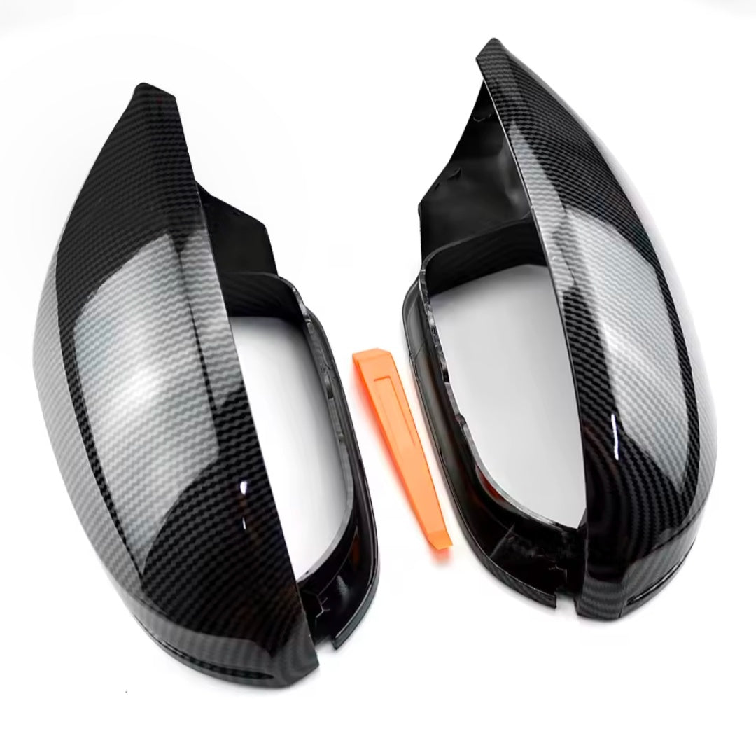 Coques de rétroviseurs fibre de carbone pour Audi A7, S7, RS7 C7 (2013 à 2018), vue 5