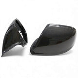 Coques de rétroviseurs fibre de carbone pour Audi Q7 I Phase 2 (2010 à 2015), sans assistant angle mort