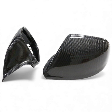 Coques de rétroviseurs fibre de carbone pour Audi Q7 I Phase 2 (2010 à 2015), sans assistant angle mort