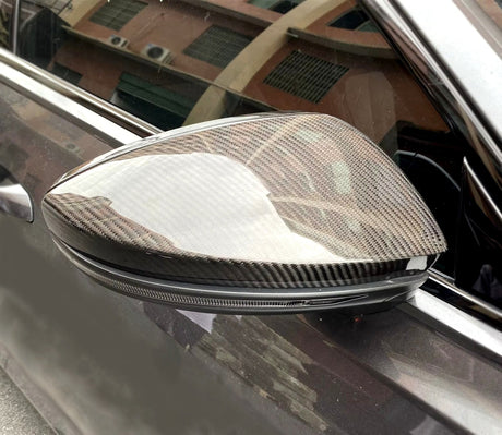Coques de rétroviseurs fibre de carbone Performance pour Audi A8, S8 D5 (2017 à 2025), vue 2