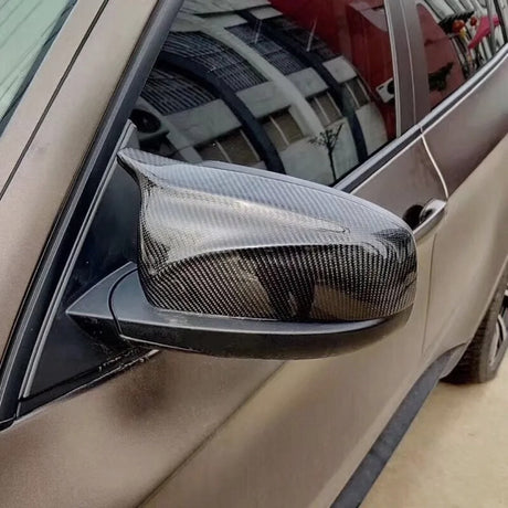 Coques de rétroviseurs en fibre de carbone type M Performance pour BMW X6 G06 (2019 à 2025), vue 2
