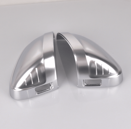 Coques de rétroviseurs look alu brossé pour Audi A5, S5, RS5 B9 (2016 à 2024), avec détecteur d'angle mort