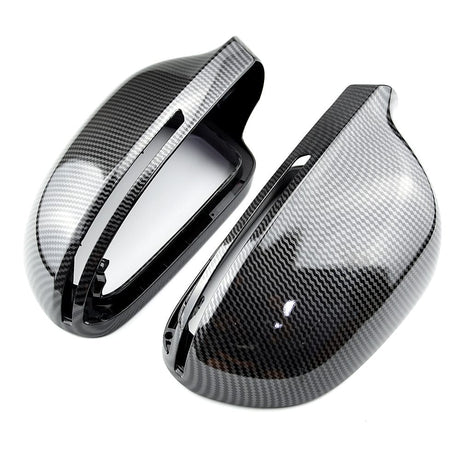 Coques de rétroviseurs look carbone pour Audi A6 C6 (2008 à 2011)
