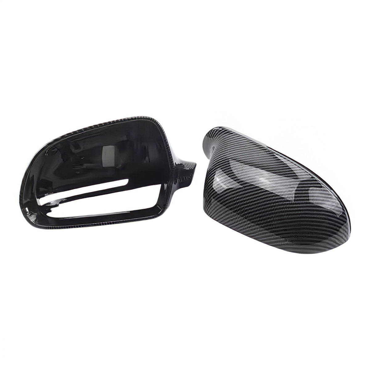 Coques de rétroviseurs look carbone pour Audi A6 C6 (2008 à 2011), vue 6
