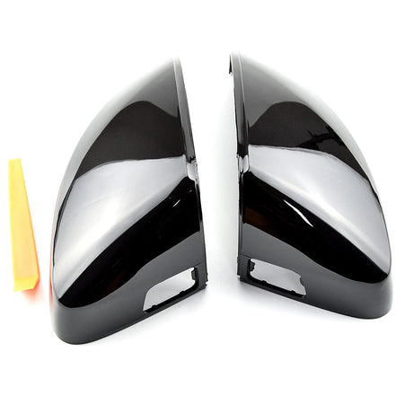 Coques de rétroviseurs noir brillant pour Audi A3 8V (2012 à 2020), avec side assist
