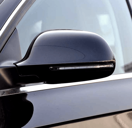 Coques de rétroviseurs noir brillant pour Audi A4, S4, RS4 B8 (2007 à 2015), vue 2