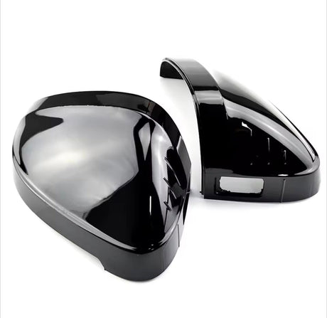 Coques de rétroviseurs noir brillant pour Audi A4, S4, RS4 B9 (2017 à 2024), avec détecteur d'angle mort