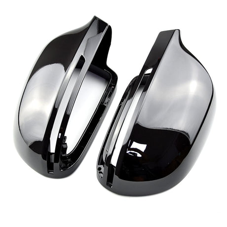 Coques de rétroviseurs noir brillant pour Audi A6 C6 (2008 à 2011), vue 2