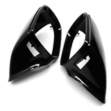 Coques de rétroviseurs noir brillant pour Audi Q5 (2008 à 2016), avec side assist
