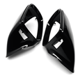 Coques de rétroviseurs noir brillant pour Audi Q7 (2010 à 2015), avec side assist