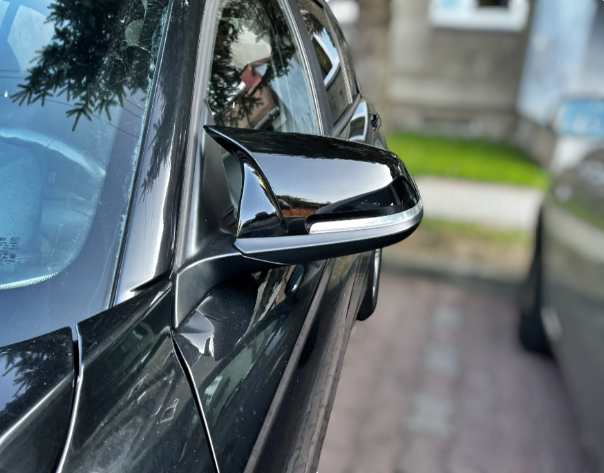 Coques de rétroviseurs noires brillantes type M2 Competition pour BMW Série 2 F22 et M2 F87 (2012 à 2021), vue 2