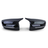 Coques de rétroviseurs type M Performance noires brillantes pour BMW Série 4 G22 (2020 à 2025), look M-Competition