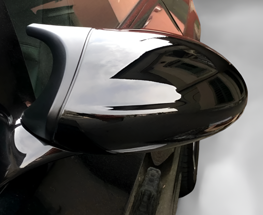 Coques de rétroviseurs type M3 noires brillantes pour BMW Série 3 E90 et E92 (2006 à 2012)
