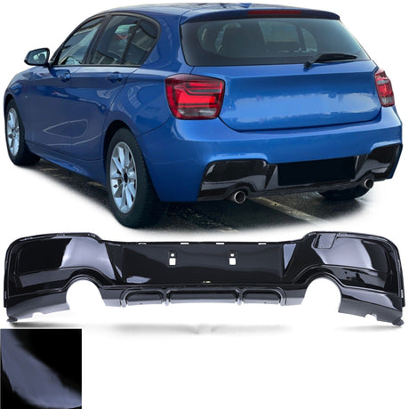 Diffuseur de pare-choc arrière type M Performance pour BMW Série 1 F20 (2011 à 2018), BMW M135i