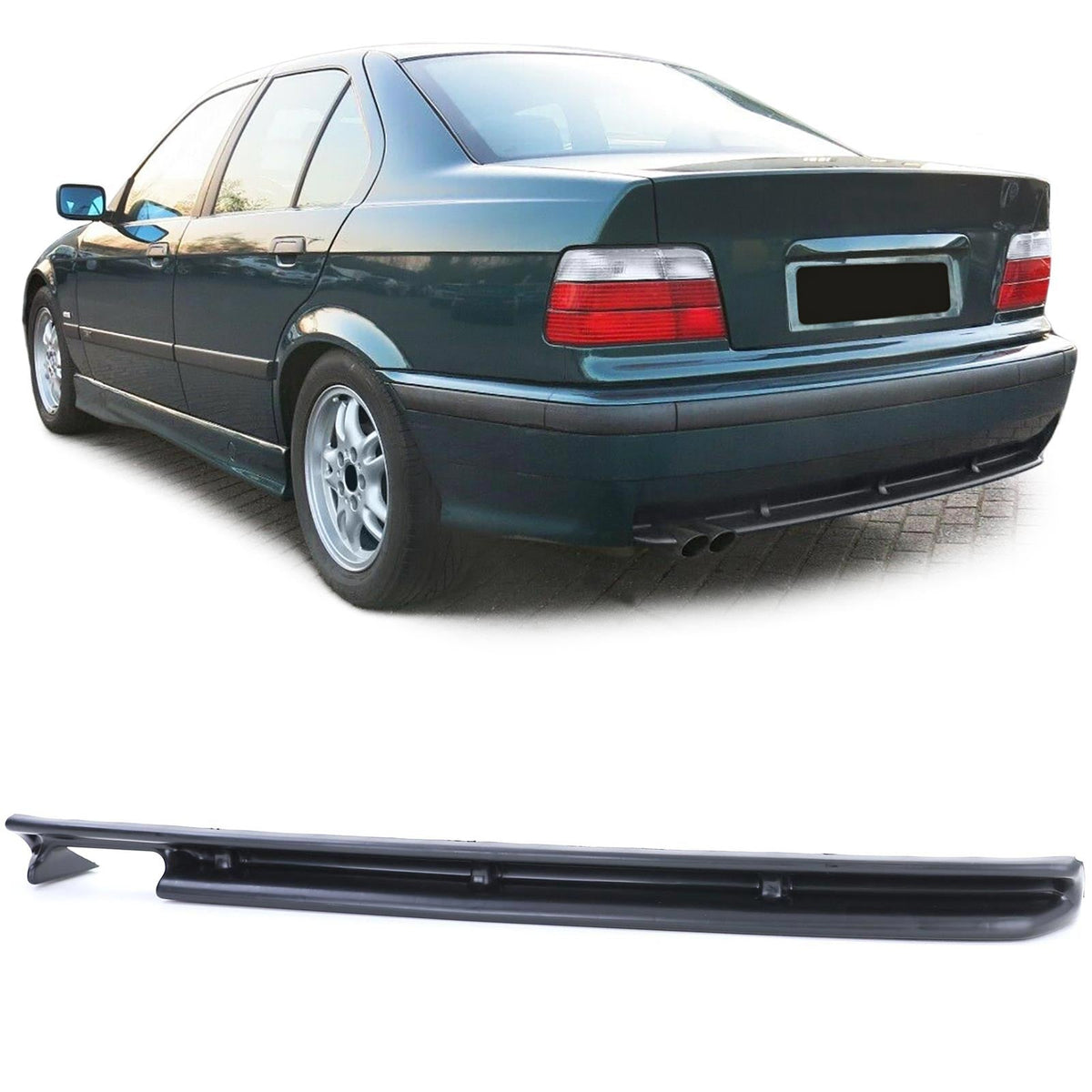 Diffuseur type M3 E36 pare-choc arrière pour BMW Série 3 E36 (1990 à 1999)