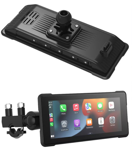 Écran GPS connecté CarPlay pour moto BMW, vue 2